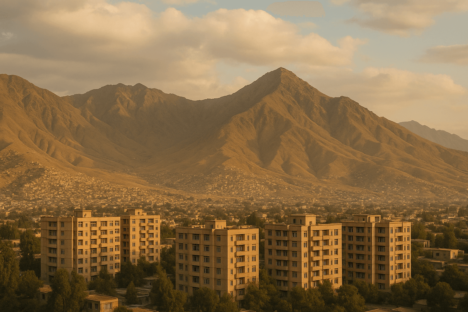 Beautiful landscape of the Afghan mountains